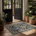 Machine Washable Small Rugs for Entryway: Door Mat Indoor Entrance 2x3 Rug Boho by palohom