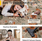 RELEANY Floral 2x3 Area Rugs Washable Print Boho Cute Carpet Non Slip Flower - Image 7