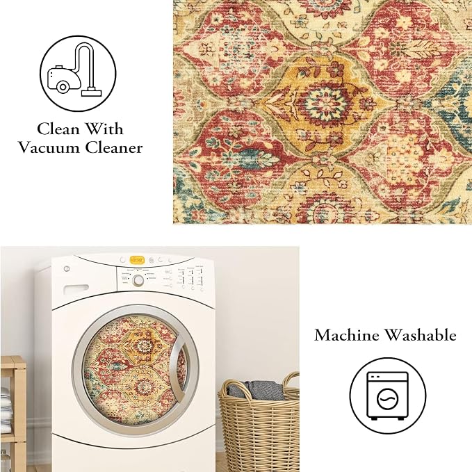 Lahome Moroccan Hallway Rug, Ultra-Thin Oriental Carpet - Image 3