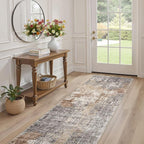 DMOYEST Washable Runner Rug for Hallway: 2x6 Neutral Modern Abstract Low Pile - Image 4