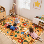 RELEANY Floral 5x7 Area Rugs Washable Print Boho Cute Carpet Non Slip Flower - Image 8