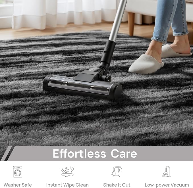 Deerhoo Large Shag Area Rugs 5 x 8, Tie-Dyed Plush Fuzzy Rugs - Image 6