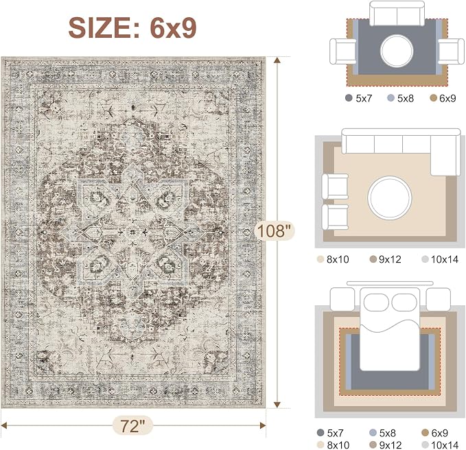 Tortania Area Rug Living Room Rugs - Image 2