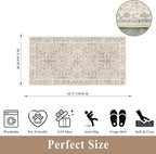 3x6 Kitchen Runner Rug Non Slip Washable - Image 2