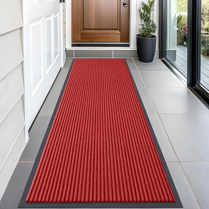 OLANLY Front Door Mat Indoor Outdoor Entrance, Waterproof Heavy Duty Doormat by OLANLY