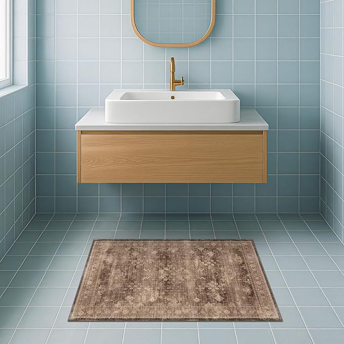 Brown 2x4 Entryway Runner Rugs, Small Runners - Image 6
