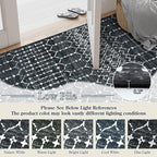 Lahome Moroccan Black Area Rugs 8x10 Living Room Non-Slip Backing Ultra-Thin - Image 3