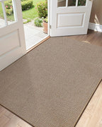 Color&Geometry Ultra Thin Indoor Door Mat 48"x72", Non Slip Rubber Backed Dirt by COLORG