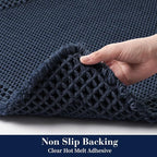 RESARE Waffle Bathroom Runner Rugs, Super Absorbent Bath Mat Non Slip Washable - Image 4