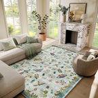 Machine Washable Rugs for Living Room: 6x9 Area Rugs Stain Resistant Non Slip by palohom