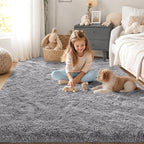 Zentavio Area Rugs for Living Room Grey Rugs for Bedroom 4x6 Carpet Fluffy - Image 7