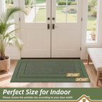 BEQHAUSE Indoor Door Mat 20" x 48", Dirt Trapper Door Mats Non-Slip Entryway - Image 2