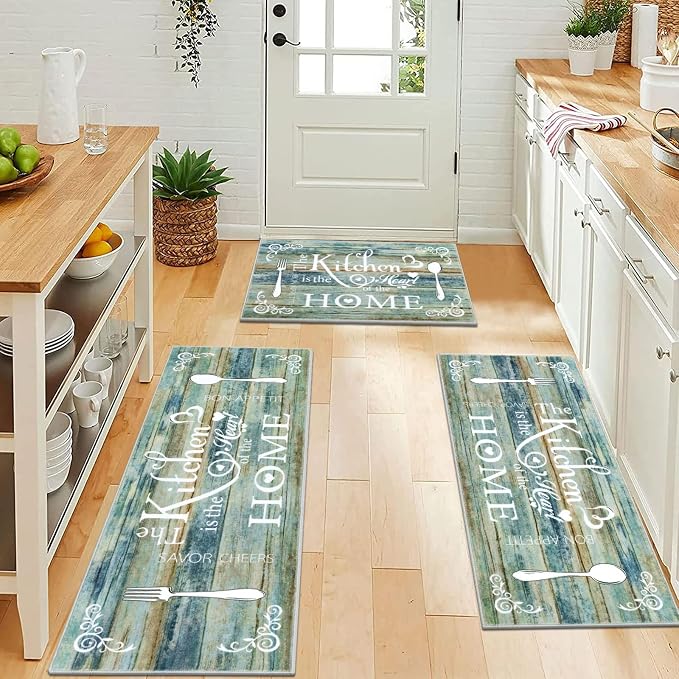 Vaukki Boho Kitchen Rug Sets 3 Pieces, Washable Kitchen Mats - Image 5