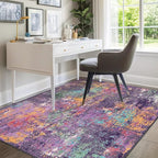 RELEANY Washable Area Rugs 6'x9' Non-Slip Modern Abstract Soft - Image 8