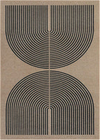 Lahome Modern Rainbow Easy Jute Rug, Washable Rugs 5x7 - Image 8