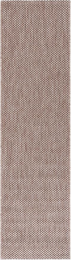 SAFAVIEH Courtyard Collection 2'3" x 18' Natural/Black CY8521 Indoor/ Outside - Image 2