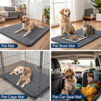Smiry Dog Door Mat for Muddy Paws 40x32, Absorbent Dirt Trapper, Non-Slip - Image 6