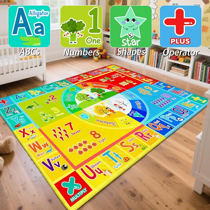 3x5 Small Kids Classroom & Playroom Rug - Image 2
