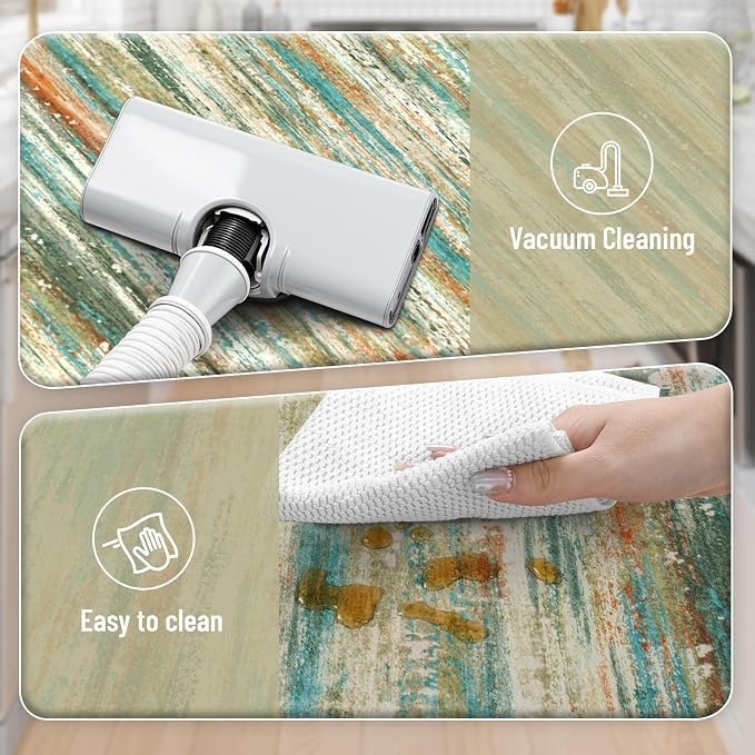 KIMODE Kitchen Mats for Floor Anti Fatigue 20"x47"+20"x32", Farmhouse Kitchen - Image 5