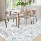 XLUEZ Area Rug 8x10 Living Room Rug, Machine Washable Vintage Distressed - Image 3