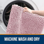 OLANLY Large Bathroom Rugs 47x32, Extra Soft Absorbent Chenille Bath Rugs - Image 5