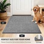 PURRUGS Dirt Trapping Door Mat 36" x 36", Non-Slip Machine Washable Entryway Rug - Image 8