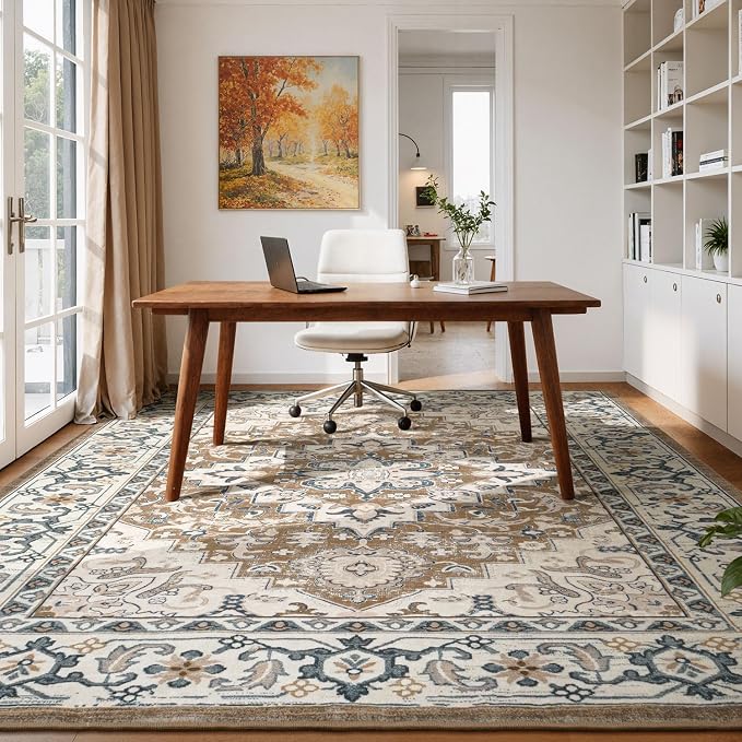 Lessymo Area Rugs 9x12 Living Room- Large Area Rug Machine Washable Area Rug - Image 9