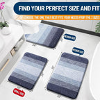 OLANLY Large Bathroom Rugs Mat 45x27, Extra Soft Absorbent Microfiber Bath Rugs - Image 2