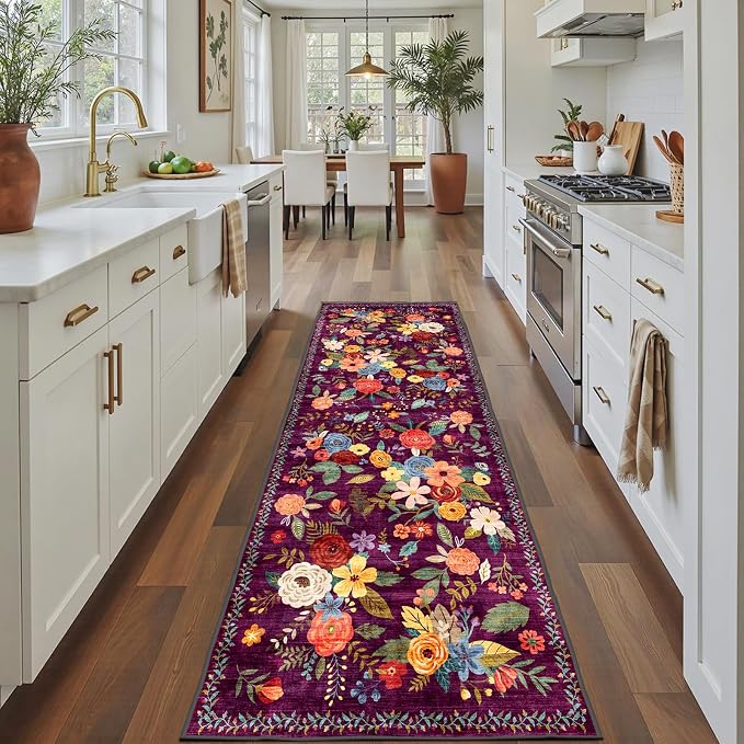 Runner Rug for Hallways Kitchen 2x8, Non Slip Washable Rugs by WelcometoBabovid
