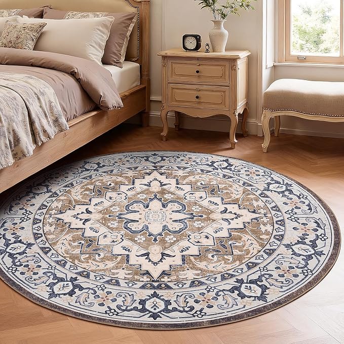 Lofus 4ft Area Rugs for Living Room, Washable Area Rug, Rugs for Bedroom - Image 2