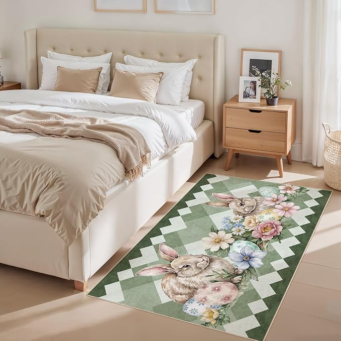 cotiled Area Rug for Living Room, Washable Non-Slip Large Area Rug, Indoor - Image 2
