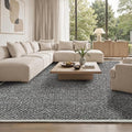 Faux Jute Area Rug 6'x9', Washable & Non-Slip, No Odor. Farmhouse Boho Style by Unknown