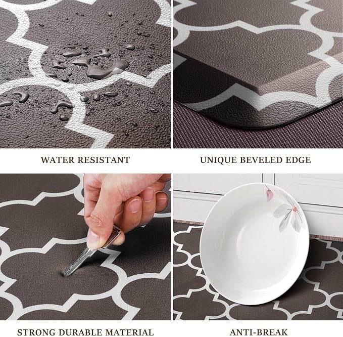 WISELIFE Kitchen Mat Cushioned Anti-Fatigue Rug, 17.3"x 28", Non Slip - Image 4