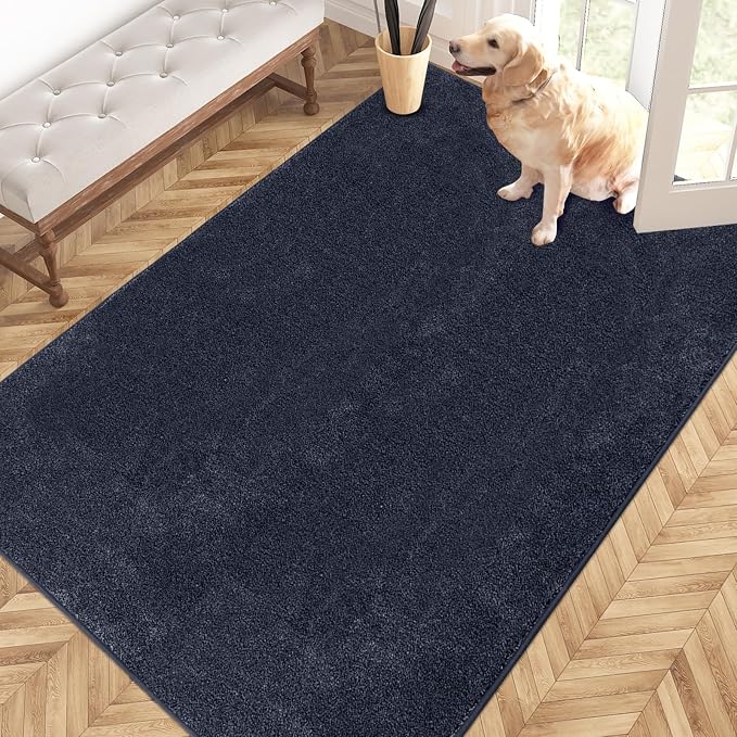 PURRUGS Easy Care Area Rug 4ft x 6ft, Non-Slip Machine Washable Entryway Rug by PURRUGS