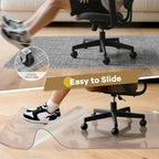 BesWin Large Office Chair Mat for Hardwood Floor, Heavy Duty PVC Floor - Image 2