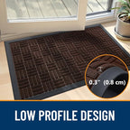 OLANLY Front Door Mat Outside Entrance 47x32, Heavy Duty Sturdy Natural Rubber - Image 5
