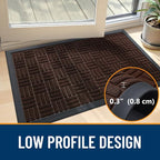 OLANLY Front Door Mat Outside Entrance 47x23, Heavy Duty Sturdy Natural Rubber - Image 5