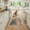 RELEANY Washable Area Rugs 2x7 Non-Slip Modern Abstract Soft by RELEANY