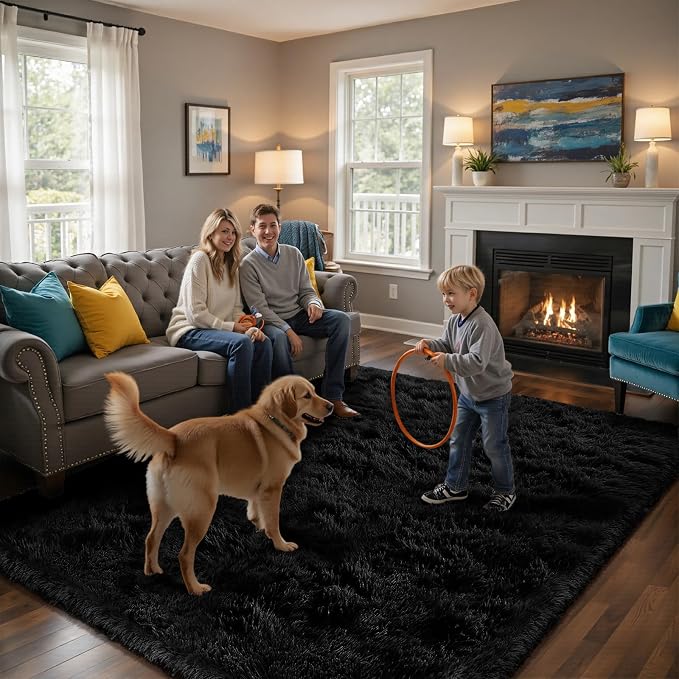 yongyangjuxin Fluffy Rug Shag Area Rug, Super Soft Shag Rugs - Image 5