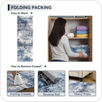 Blue Rug Runners for Hallways Kitchen Non Slip Washable 2x6 Entryway Runner Rugs - Image 8