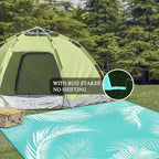Pauwer Waterproof Outdoor Rug 6x9, Reversible Plastic Straw Patio Camping Rug - Image 6