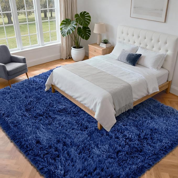 5x7 Area Rug for Living Room: Ultra Soft Fluffy Rug Modern Large Thicked Shag - Image 2