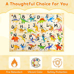 6x9 ABC Classroom Rug for Kids Playroom, Alphabet Rug - Image 5