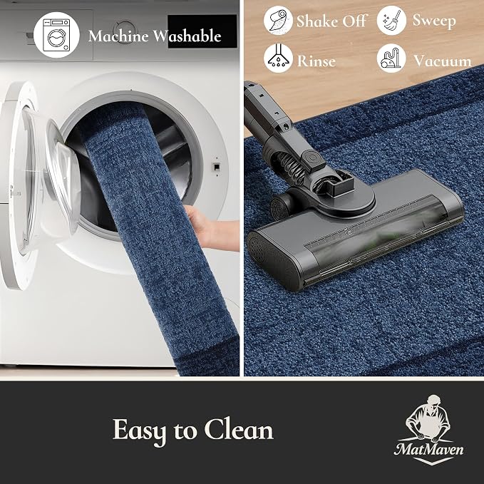 Dirt Trapper Door Mat 32"x 48", Non Slip Washable Doormat, Stain Removal and - Image 6