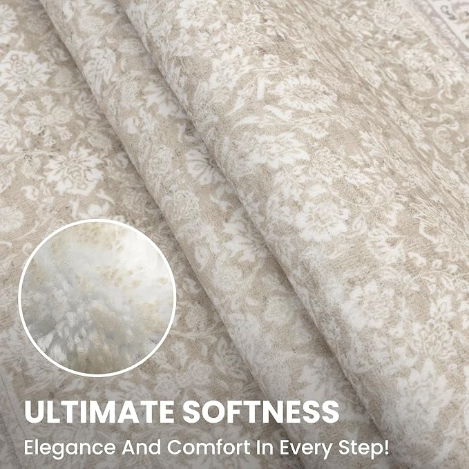 SIILOOM 2x3 Washable Rug Soft Area Rug - Image 8
