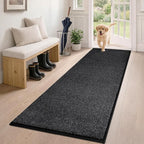 PURRUGS Dirt Trapping Door Mat 24" x 59", Non-Slip Machine Washable Entry Rug by PURRUGS
