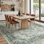 Lofus 9x12 Area Rug for Living Room, Sage Green Washable Area Rugs - Image 3