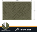 PURRUGS Dirt Trapping Door Mat 32" x 47", Non-Slip Machine Washable Entry Rug - Image 2