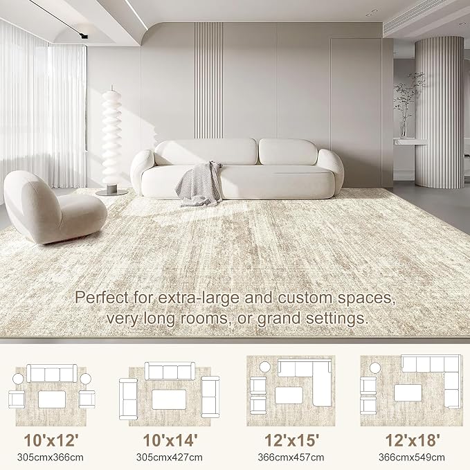 UERMEI 10x14 Washable Area Rug - Image 2