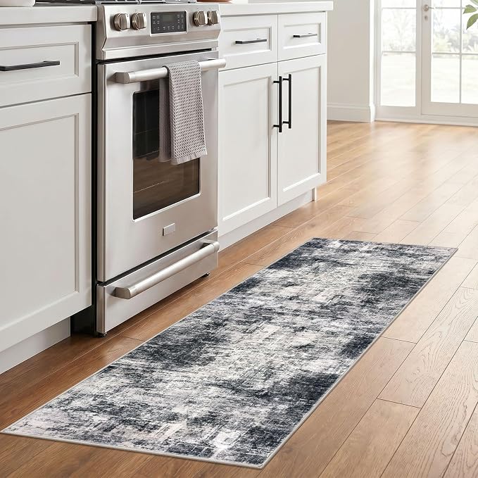 IOHOUZE Abstract Runner Rug 2x6 Ft Washable Runners - Image 2